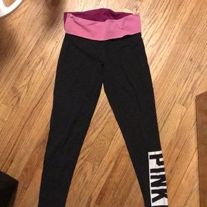 Victories Secret pink yoga leggings